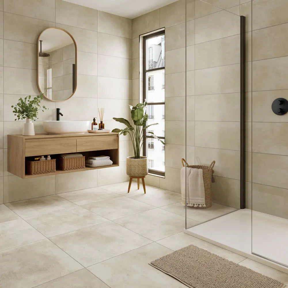 ITALIAN Loft Cream 60x60 cm Wall&Floor Porcelain Tiles £49.99 sq.m Vero