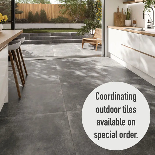 ITALIAN Loft Grey 80x80 cm Wall&Floor Porcelain Tiles £59.99 sq.m Vero