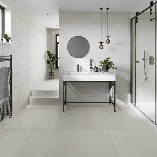 ITALIAN Loft White 60x60 cm Wall&Floor Porcelain Tiles £49.99 sq.m Vivido-tiles-harrogate uk