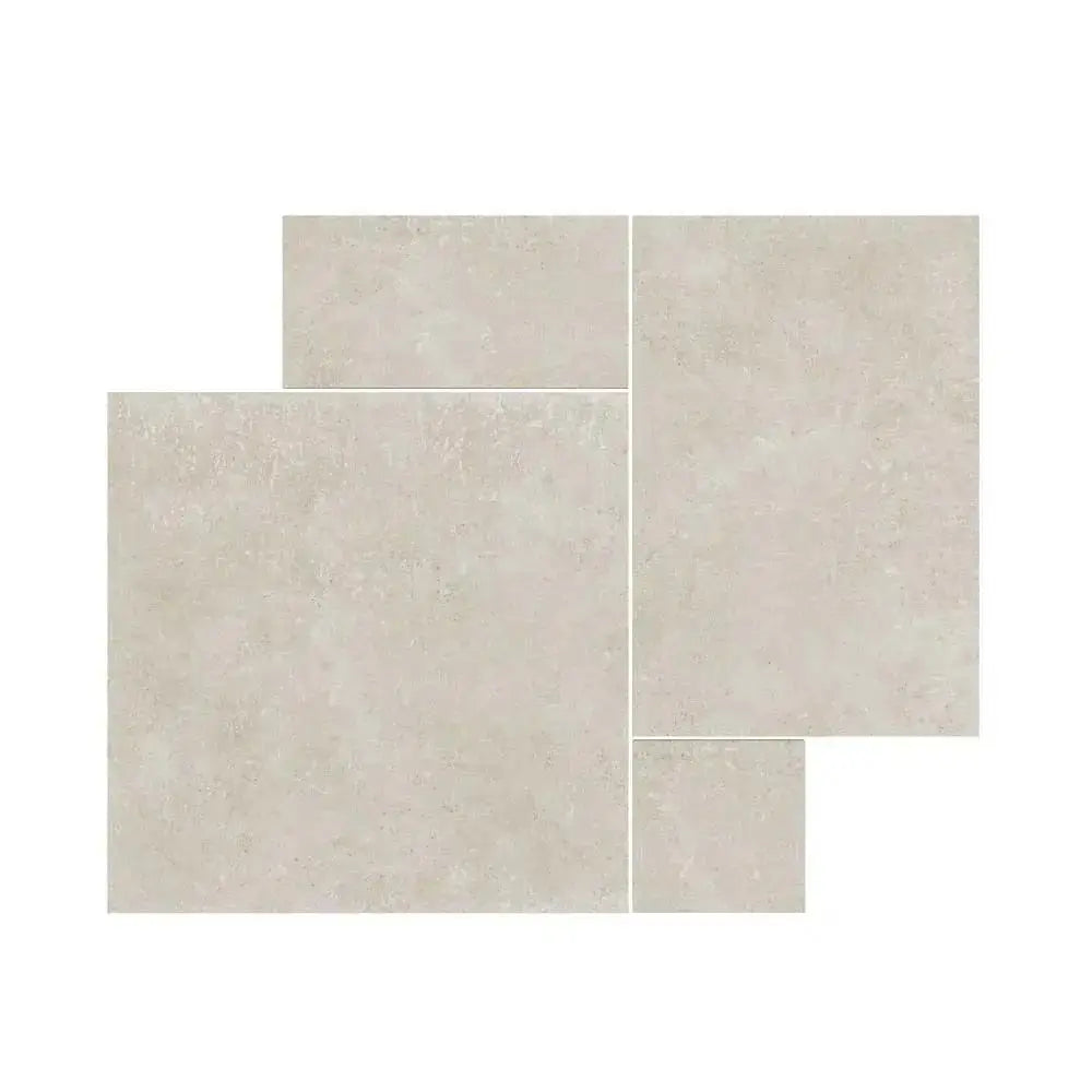 ITALIAN Luciana Chalk Matt Glazed Porcelain Modular Opus Pack 1.42m2 £79 vivido-tiles-uk