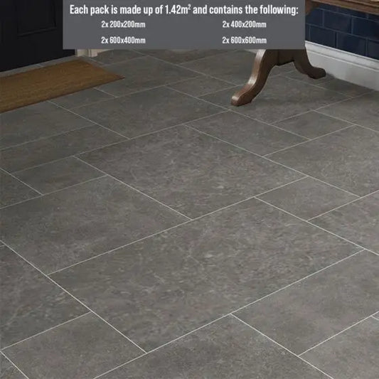 ITALIAN Luciana Slate Matt Glazed Porcelain Modular Opus Pack 1.42m2 £55.85 sq.m Vero