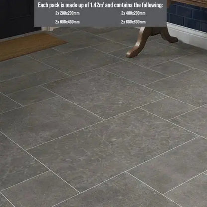 ITALIAN Luciana Slate Matt Glazed Porcelain Modular Opus Pack 1.42m2 £55.85 sq.m vivido-tiles-uk