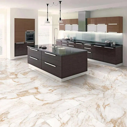 Icon Gold 30x60 cm White Polished Porcelain wall & floor Tile.Vivido Tiles Harrogate 