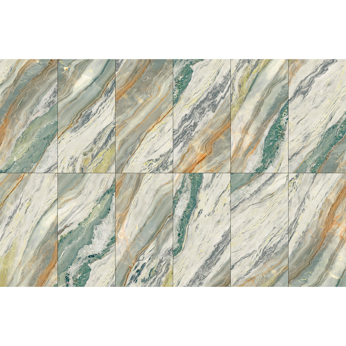 Jade Multi Polished Carving Porcelain Tiles 60x120 from £32.99 sq.m DS