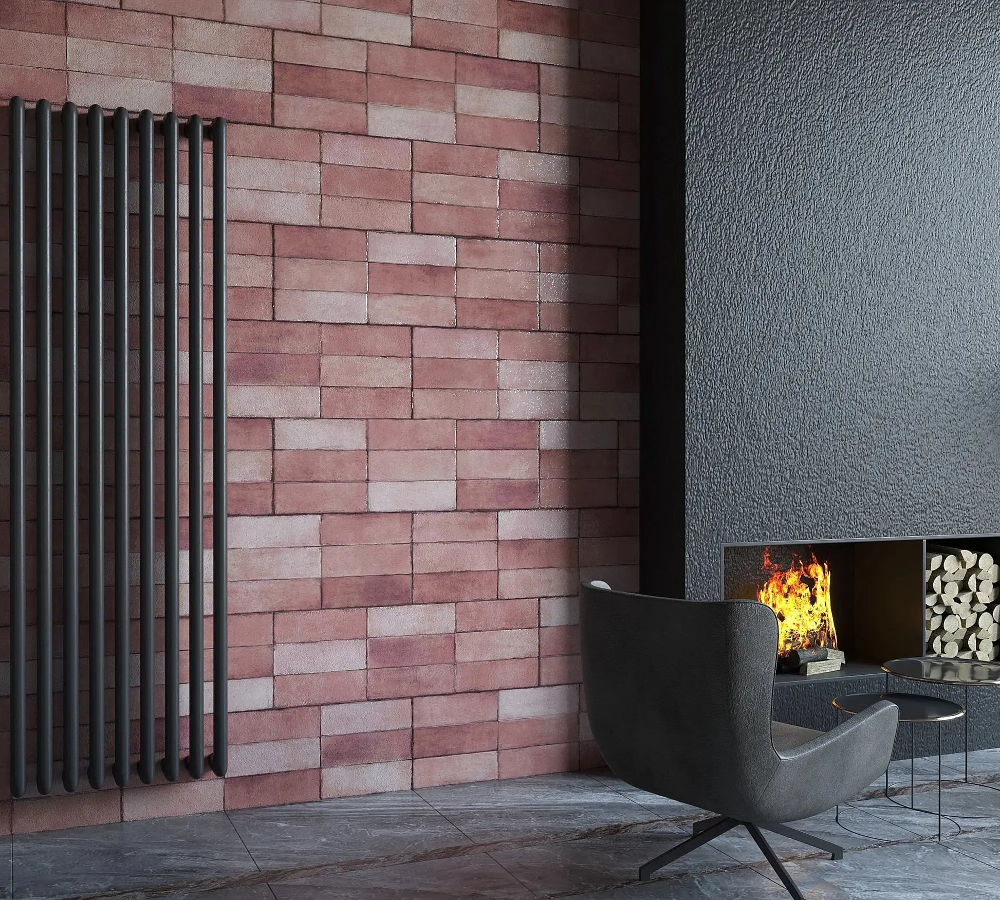 Juno Ruby polished Ceramic Wall Tiles 30x90 cm from £29.99 sq.m vivido-tiles-uk