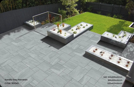 Kandla Grey 600x900x20 mm Outdoor Porcelain Tiles Paving slabs ONLY £24.99 sq.m PAV