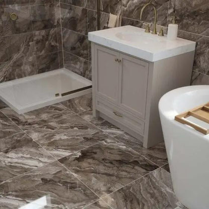 Kore Slate grey Porcelain Tile 600x600 mm Wall & Floor £39.99 sq.m - Vivido Tiles