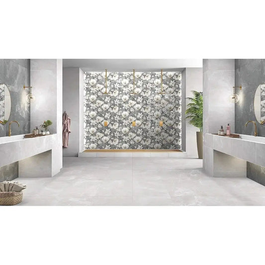 Linsey Decor 60x120 Grey Matt porcelain Tiles wall & Floor vivido-tiles-harrogate