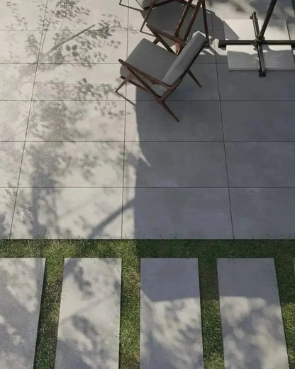 Living Cool Grey 600x1200x20 mm Outdoor Porcelain Paving.  £38.50 sq.m Vivido Tiles Uk 