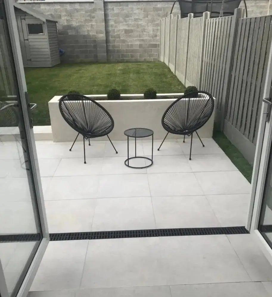 Living Off White 600x1200x20mm Outdoor Porcelain Paving from £38.10 sq.m Vivido Tiles Yorkshire 