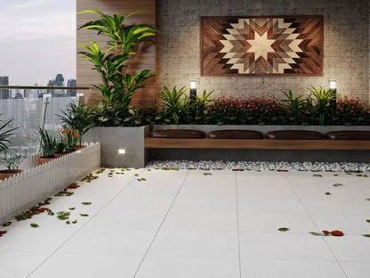 Live off white 60x60 cm matt Porcelain Tiles from £19.99 sq.m TS