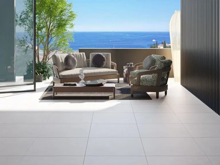 Live off white 60x60 cm matt Porcelain Tiles from £19.99 sq.m TS