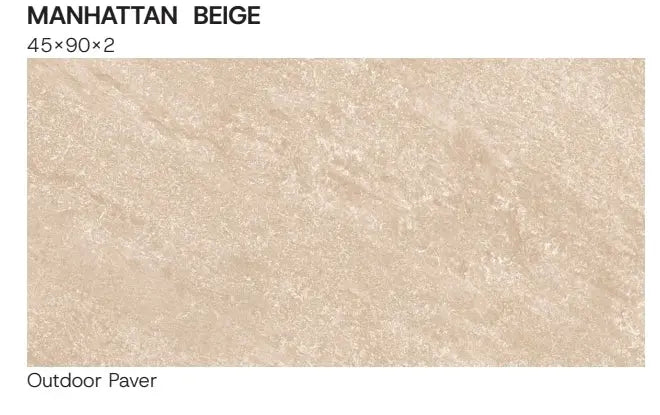 Manhattan Beige 450x900x20mm Outdoor Porcelain Tiles Paving from £32.99 per sq.m Bien