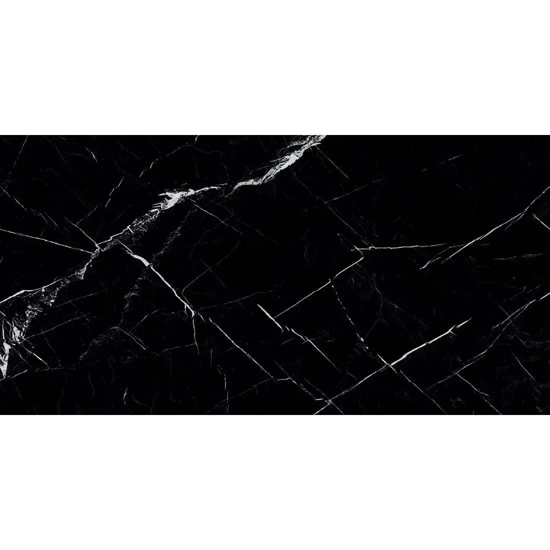 Marquina Black 60x120 cm Polished Porcelain Tile from £24 sq.m Vivido Tiles Uk 
