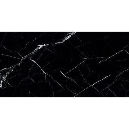 Marquina Black 60x120 cm Polished Porcelain Tile from £24 sq.m Vivido Tiles Uk 