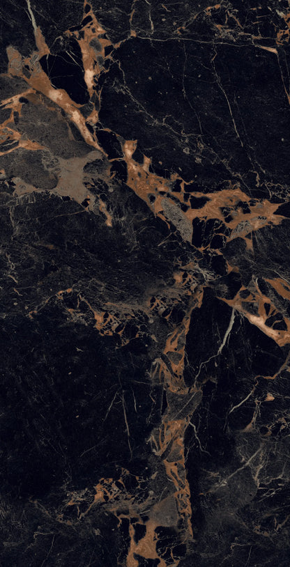Miracle black & gold polished 60x120 cm marble effect Porcelain Tiles from £24.99 sq.m -Vivido-tiles-uk