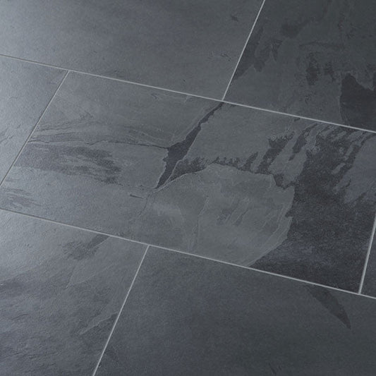 Natural stone Raven Black cleft slate tiles Vivido Tiles