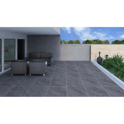 Outdoor Anti Slip R11 Jupiter Rock Slate effect Porcelain 60 x 60 x 2cm Vivido Tiles Uk