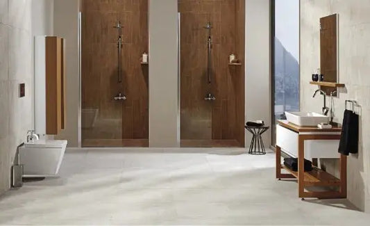 Nora Light 15x60 cm Matt Porcelain wood effect tiles from £19.99 sq.m IMP