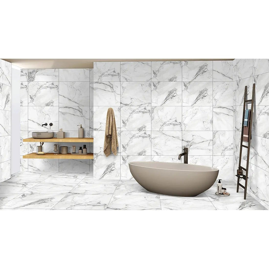 Novada Grey Matt 60x60 cm Porcelain Tiles from £27.99 sq.m DS