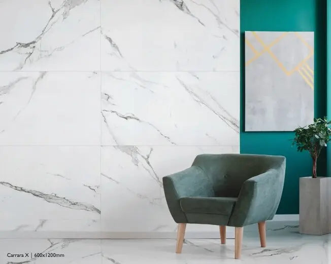 OFFER Carrara Marble 60x120 cm Polished Porcelain Tiles from £14.99 sq.m DS