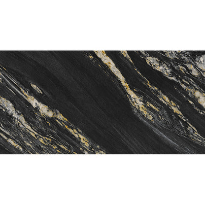 Obsidian Multi Polished Carving Porcelain Tiles 60x120 from £32.99 sq.m DS