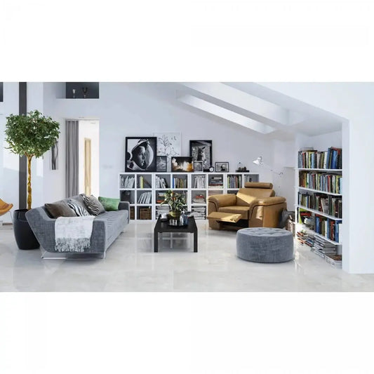 Oceanic blanco 60x60 cm concrete effect Matt Porcelain Tile Vivido Tile UK 
