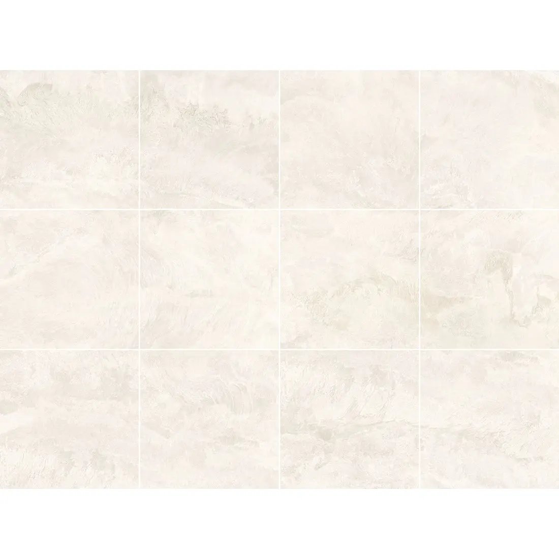 Ocean Blanco Concrete effect polished 60x60 cm Porcelain Tiles from £26.99 sq.m DS