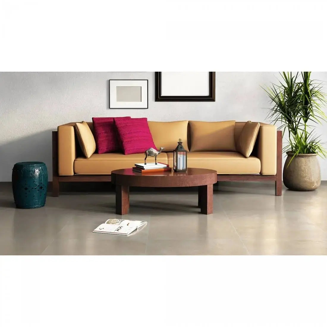 Ocean Gris Concrete effect polished 60x60 cm Porcelain Tiles from £18.99 sq.m DS