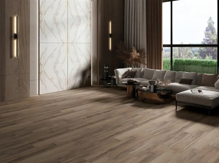 One set ( 9 Tiles ) bookmatch 60 x 120 cm 7mm Full Polished Porcelain feature wall Tiles - Vivido Tiles