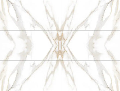 One set ( 9 Tiles ) bookmatch 60 x 120 cm 7mm Full Polished Porcelain feature wall Tiles - Vivido Tiles