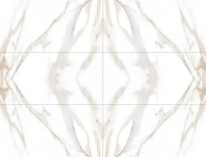One set ( 9 Tiles ) bookmatch 60 x 120 cm 7mm Full Polished Porcelain feature wall Tiles - Vivido Tiles