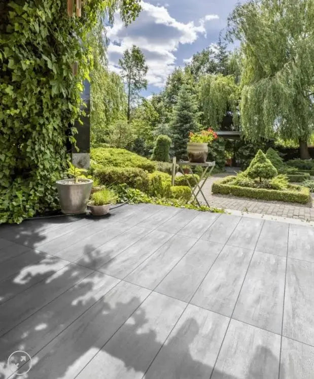 Outdoor Porcelain Tile wood effect Forest silver 300x1200x20mm Bien