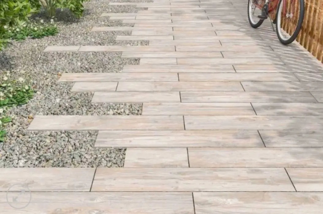 Outdoor Porcelain Tile wood effect Islay Elm 300x1200x20mm Bien