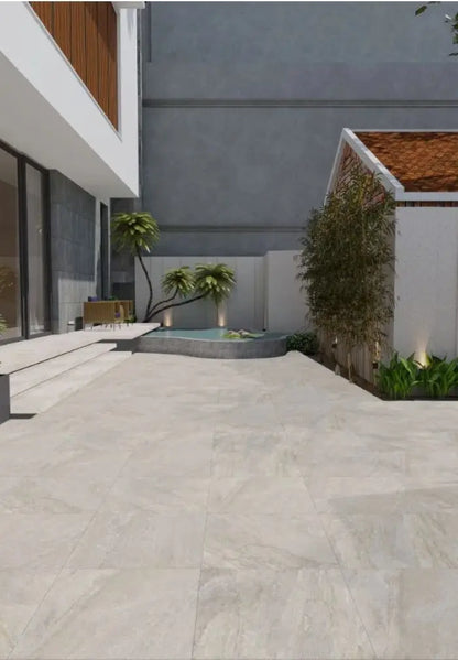 Outdoor porcelain Tile Rasa Beige 600x600x20mm Bien