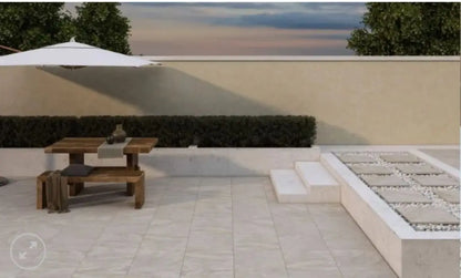 Outdoor porcelain Tile Rasa Beige 600x600x20mm Bien