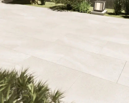 PALLET of Gronak White 600x1200x20 mm Outdoor Porcelain Paving £38.50 sq.m Vivido Tiles Uk 