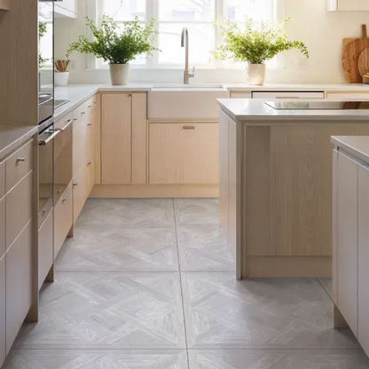 Par Grey WOOD EFFECT Porcelain Tiles 60x60 cm £26.99 s.q.m -Vivido-tiles-uk
