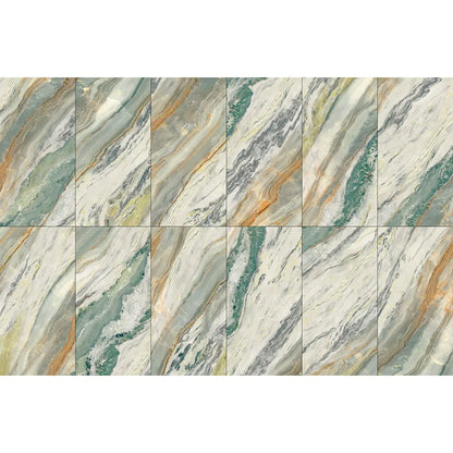 Porcelain Tile Jade Multi Polished Carving 60x120 cm wall and floor DS