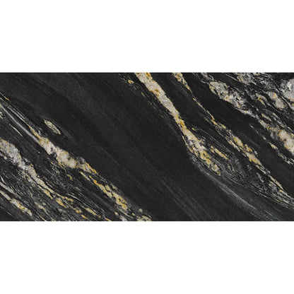 Porcelain Tile Obsidian Multi Polished Carving 60x120 cm wall and floor DS