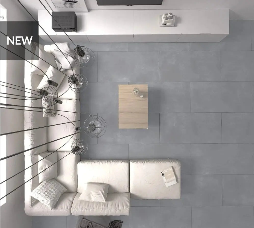 Porcelain tiles Luna cool grey 60x120X0.7 cm Matt wall & floor TS
