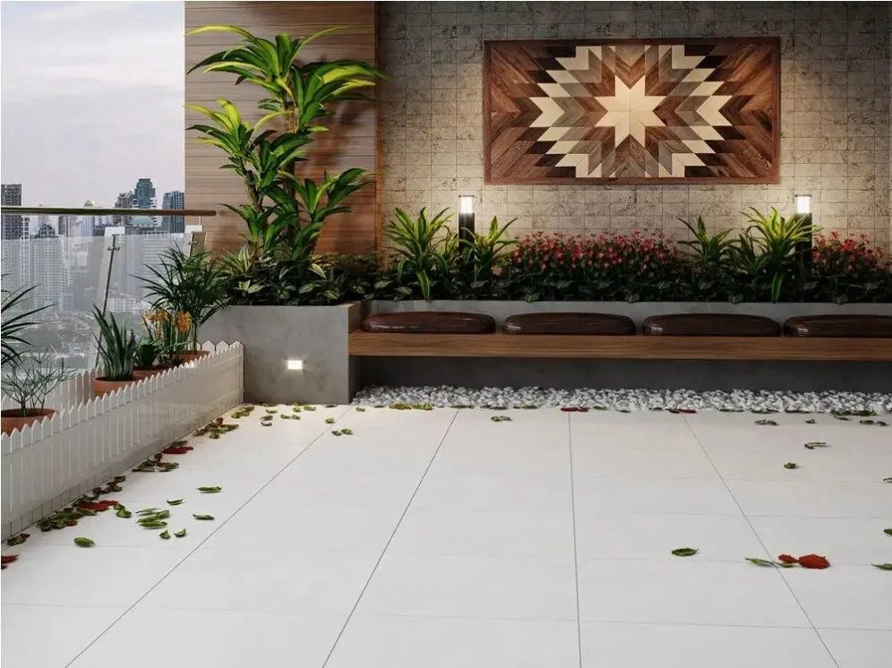 Porcelain tiles Luna off white  60x60x0.7 cm thin wall and floor Bien
