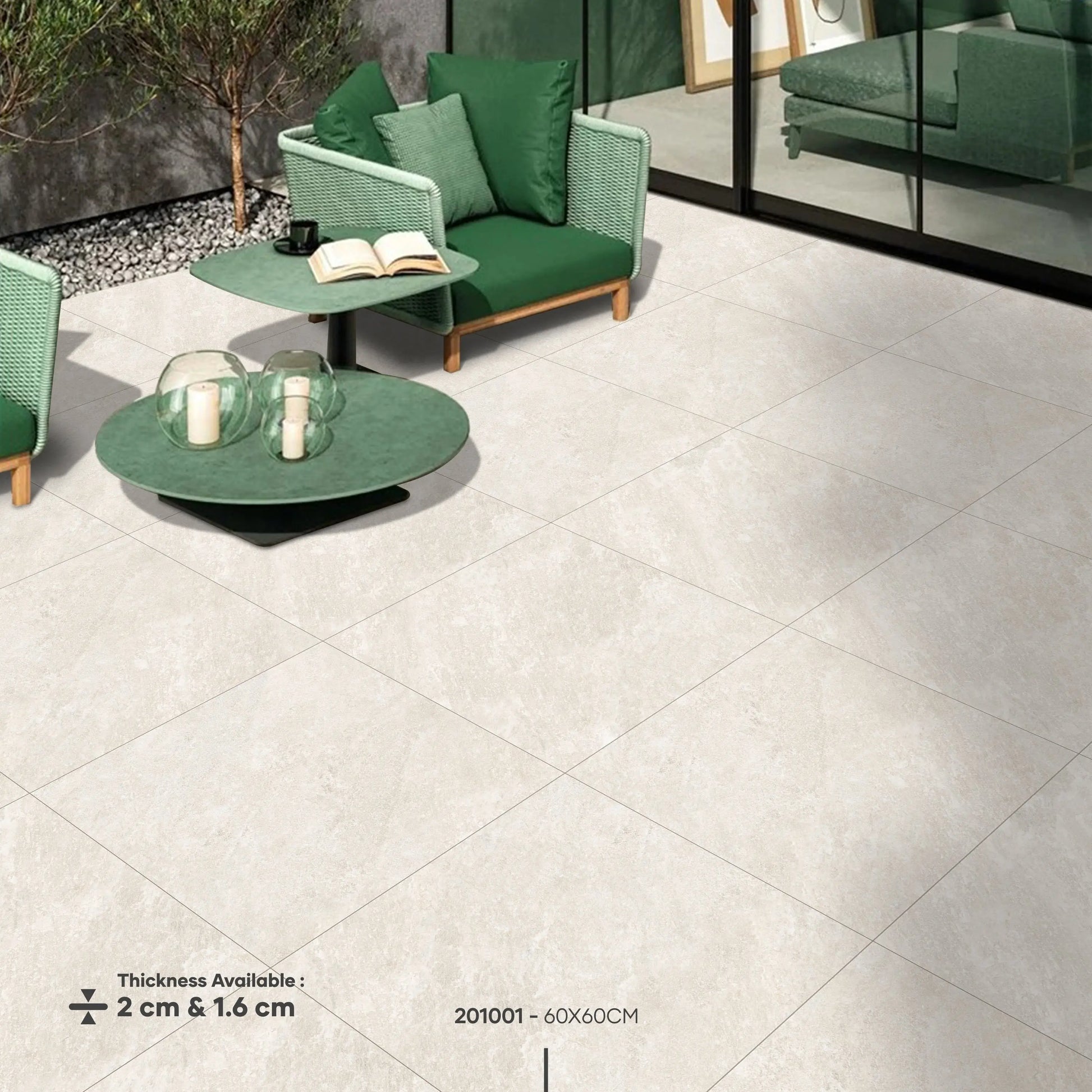 Quartz White 600x900x20 mm Outdoor Porcelain Tiles Paving slabs ONLY £27.99 sq.m PAV