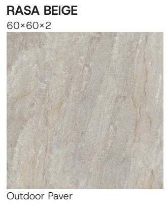 Rasa Beige 600x600x20mm Outdoor Porcelain Tiles from £32.99 sq.m Bien