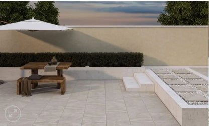 Rasa Beige 600x600x20mm Outdoor Porcelain Tiles from £32.99 sq.m Bien