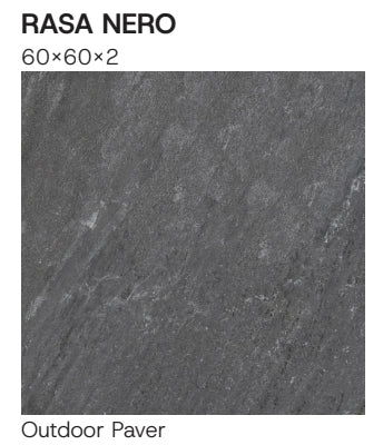 Rasa Nero 600x600x20mm Outdoor Porcelain Tiles from £32.99 sq.m Bien