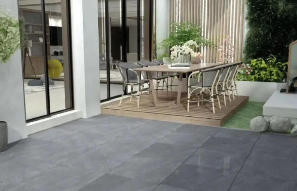 Rasa Nero 600x600x20mm Outdoor Porcelain Tiles from £32.99 sq.m Bien