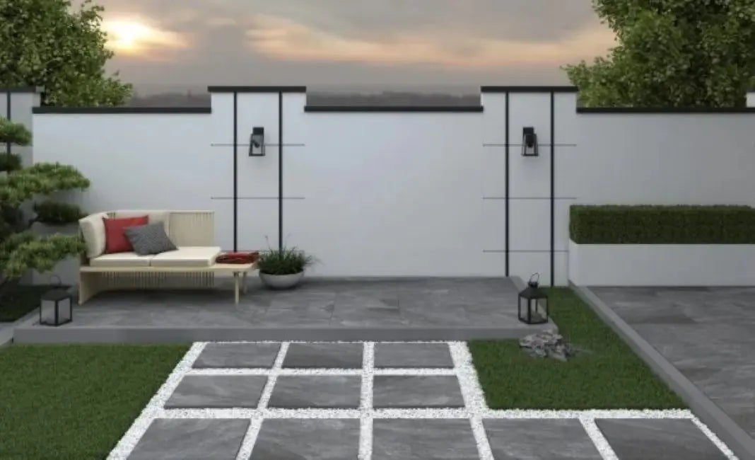 Rasa Nero 600x600x20mm Outdoor Porcelain Tiles from £32.99 sq.m Bien