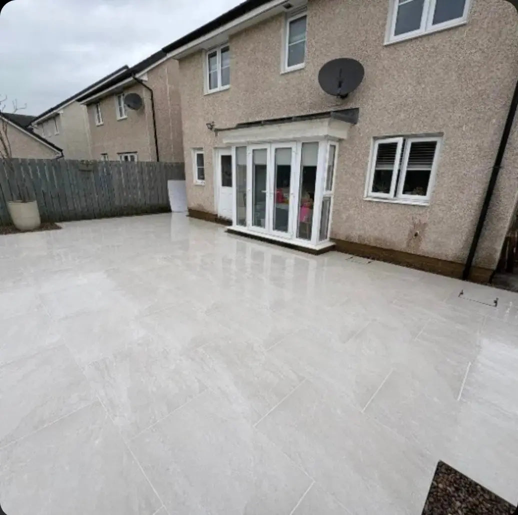 Rasa White 600x900x20 mm Outdoor Porcelain Tiles Paving slabs ONLY £27.99 sq.m Vivido Tiles UK