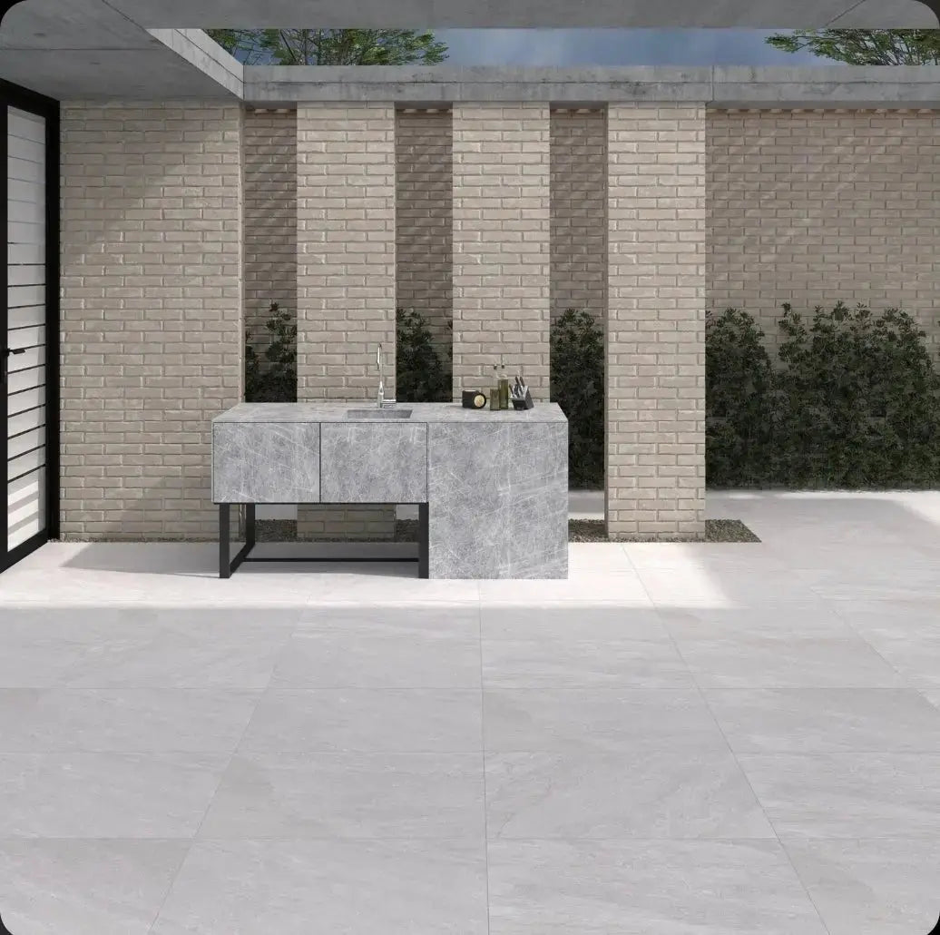 Rasa White 600x900x20 mm Outdoor Porcelain Tiles Paving slabs ONLY £27.99 sq.m Vivido Tiles Uk